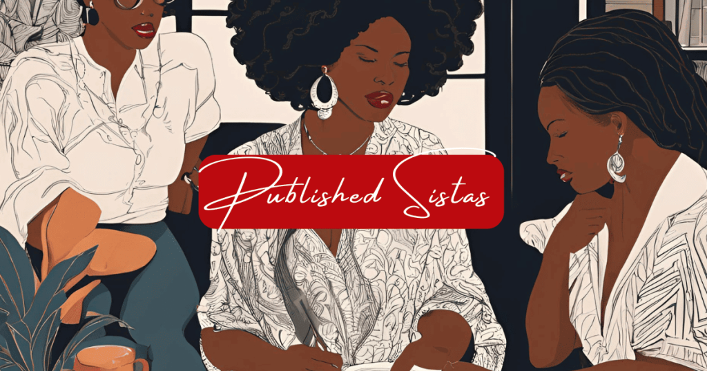 image of black women writing a book published sistas 